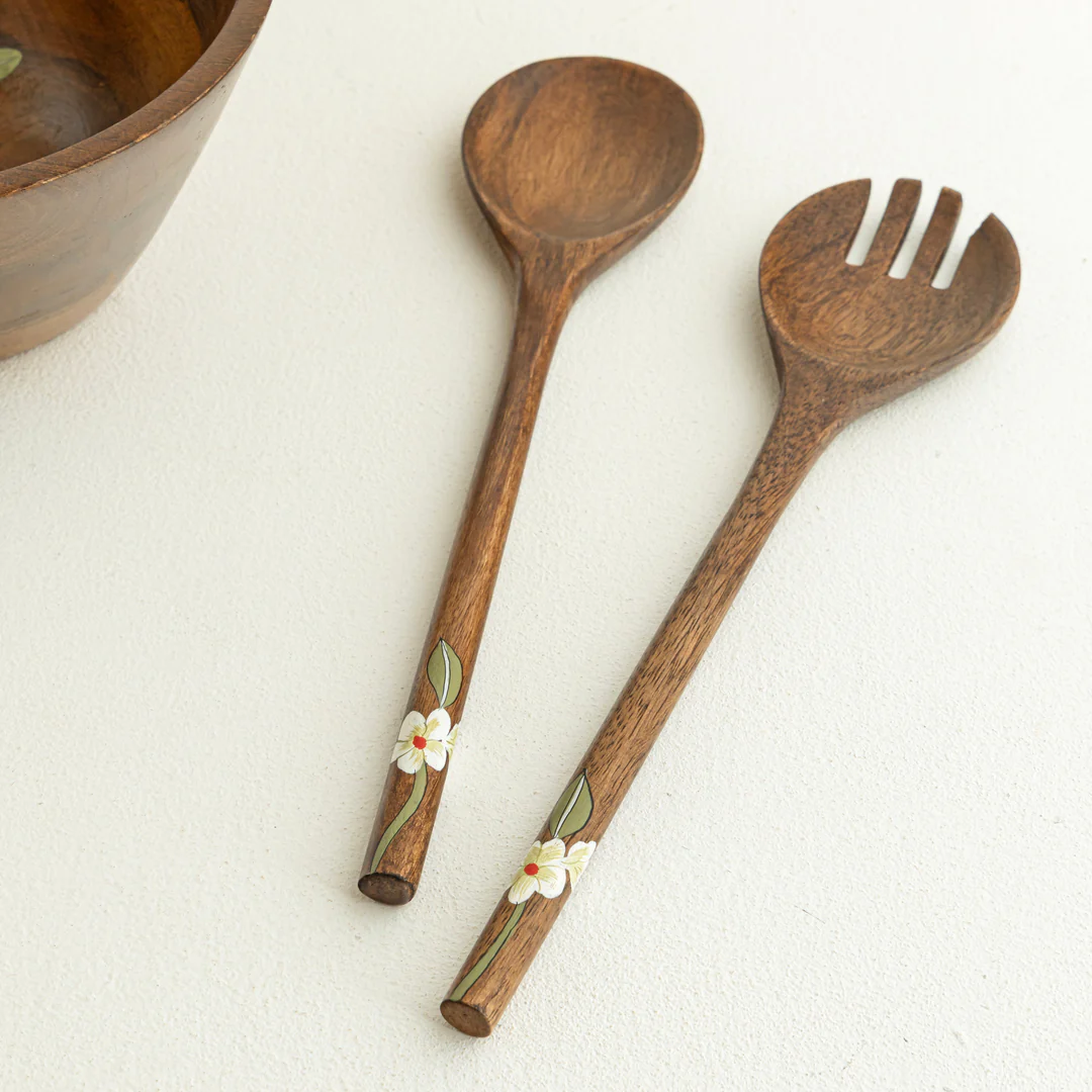 bella mango wood salad spoon (set of 2 pcs) bella mango wood salad spoon (set of 2 pcs)