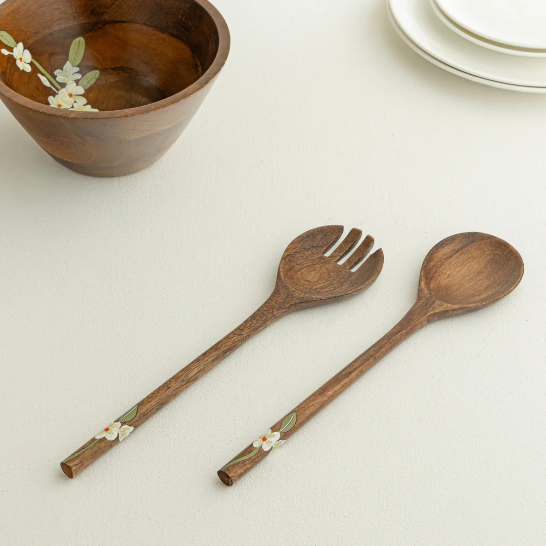 bella mango wood salad spoon (set of 2 pcs) bella mango wood salad spoon (set of 2 pcs)