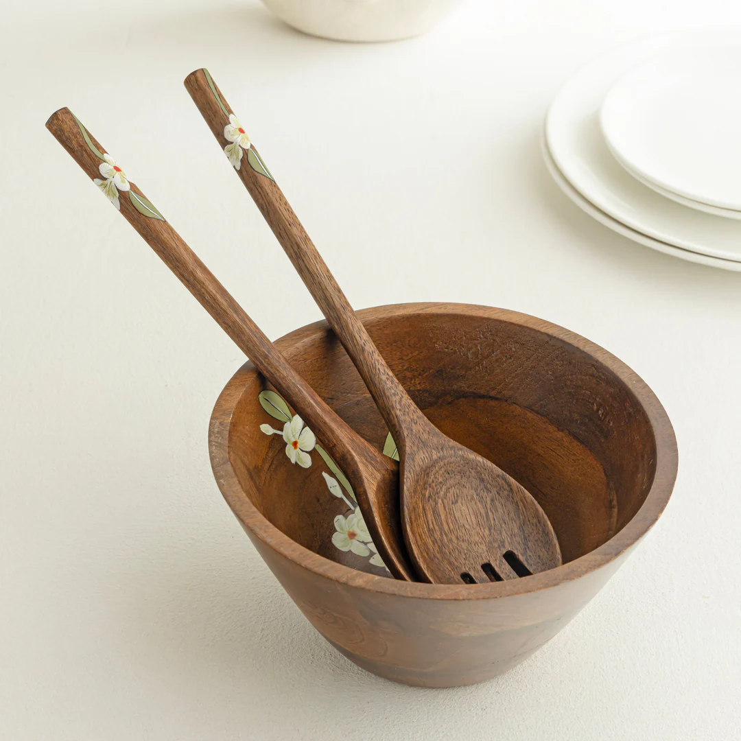 bella mango wood salad spoon (set of 2 pcs) bella mango wood salad spoon (set of 2 pcs)
