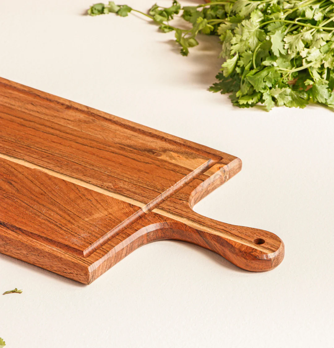 acacia wood cutting board cum platter acacia wood cutting board cum platter