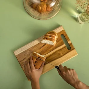 elegant teak wood chopping board