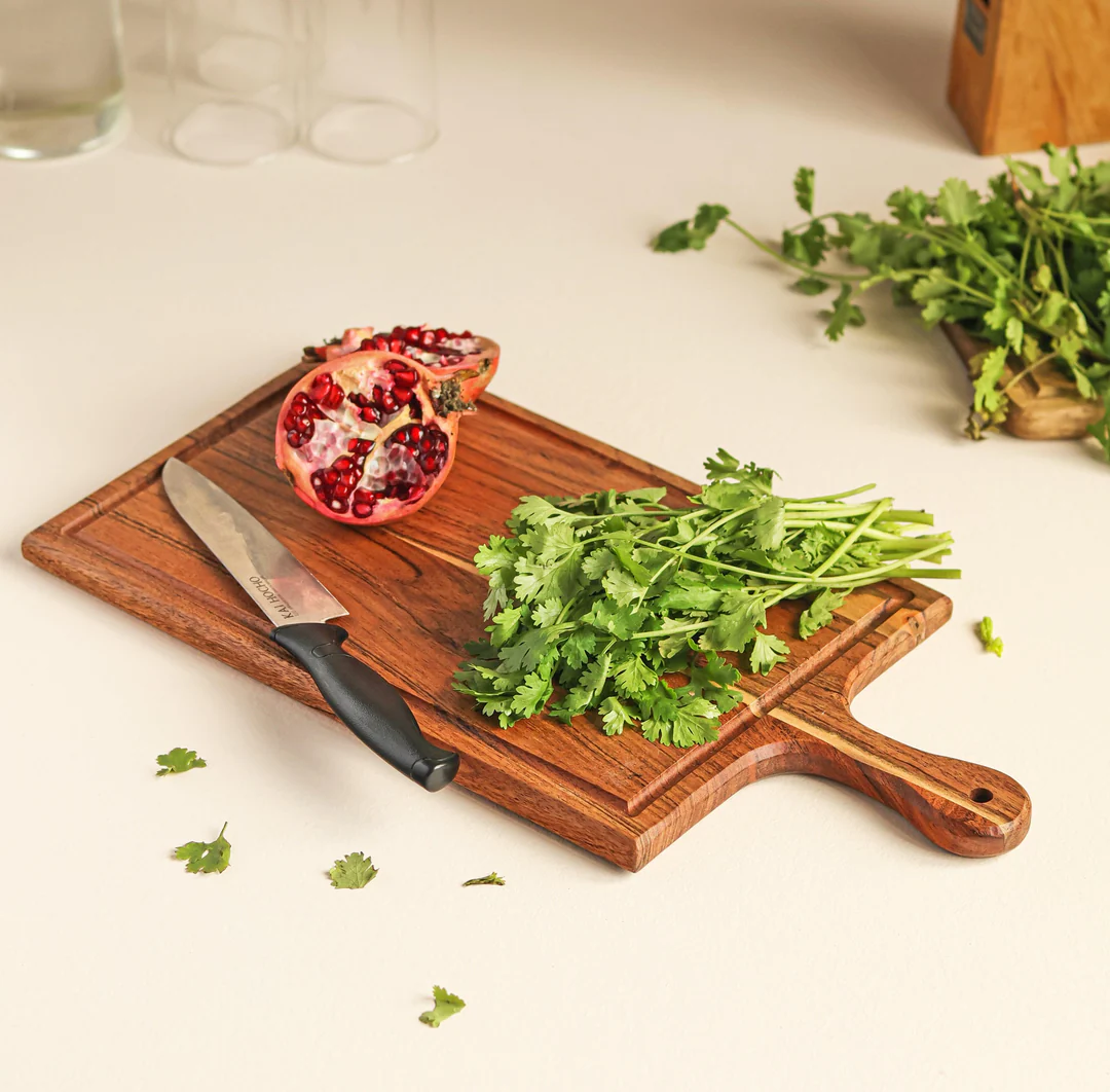 acacia wood cutting board cum platter acacia wood cutting board cum platter