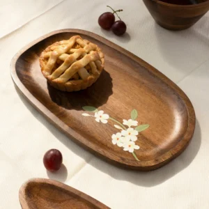bella mango wood medium platter