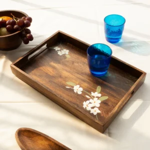 bella mango wood medium tray