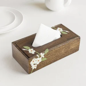bella mango wood tissue box
