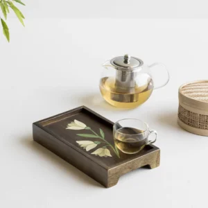 mirra handpainted wooden small tray